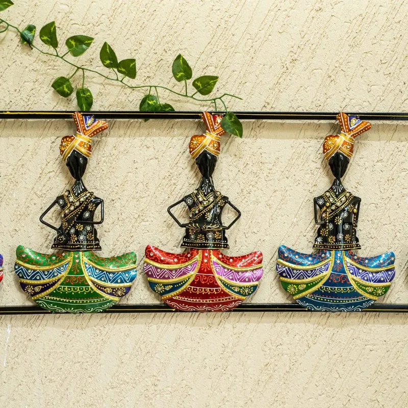 Rajasthani Musician Iron Wall Accents media 4