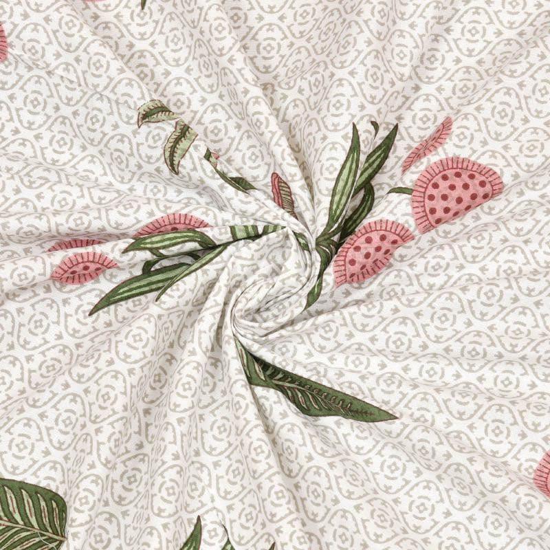 Gianni Printed Cotton Bedsheet (Green) - 200 TC media 5
