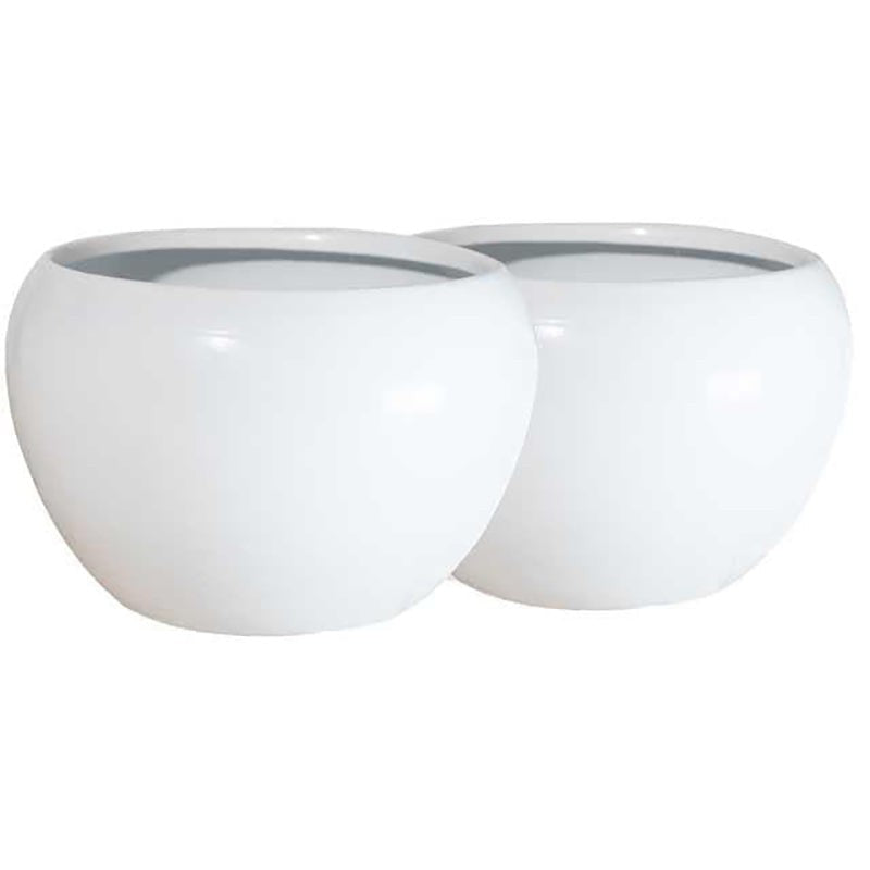 Whimsical White Planters - Set Of Two media 4