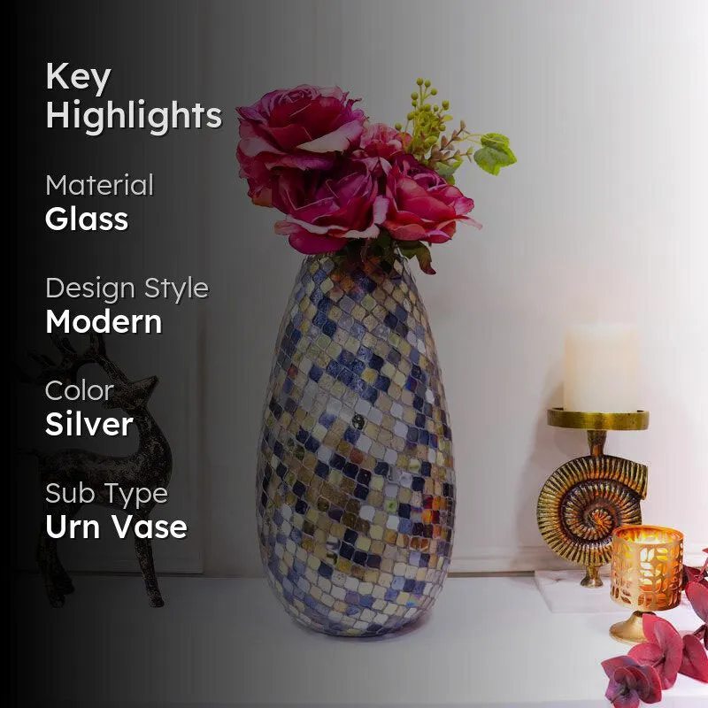 Arminta Multicolored Mosaic Vase media 2
