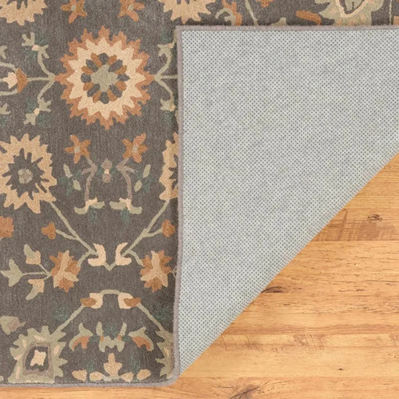 Erinyes Hand Tufted Ethnic Wool & Nylon Carpet - Dark Grey media 6