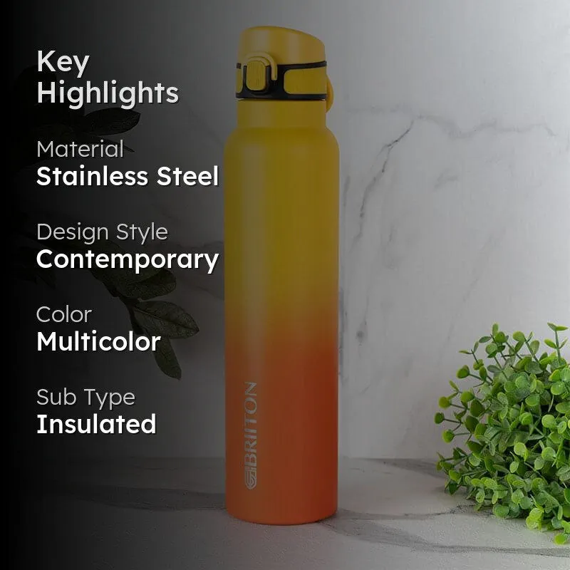 Magi Hot & Cold Thermos Water Bottle (Yellow & Orange) - 1000 mL media 2