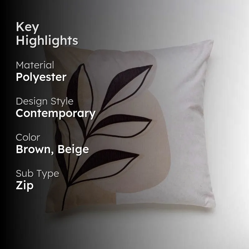 The Painted Leaf Printed Cushion Cover media 2
