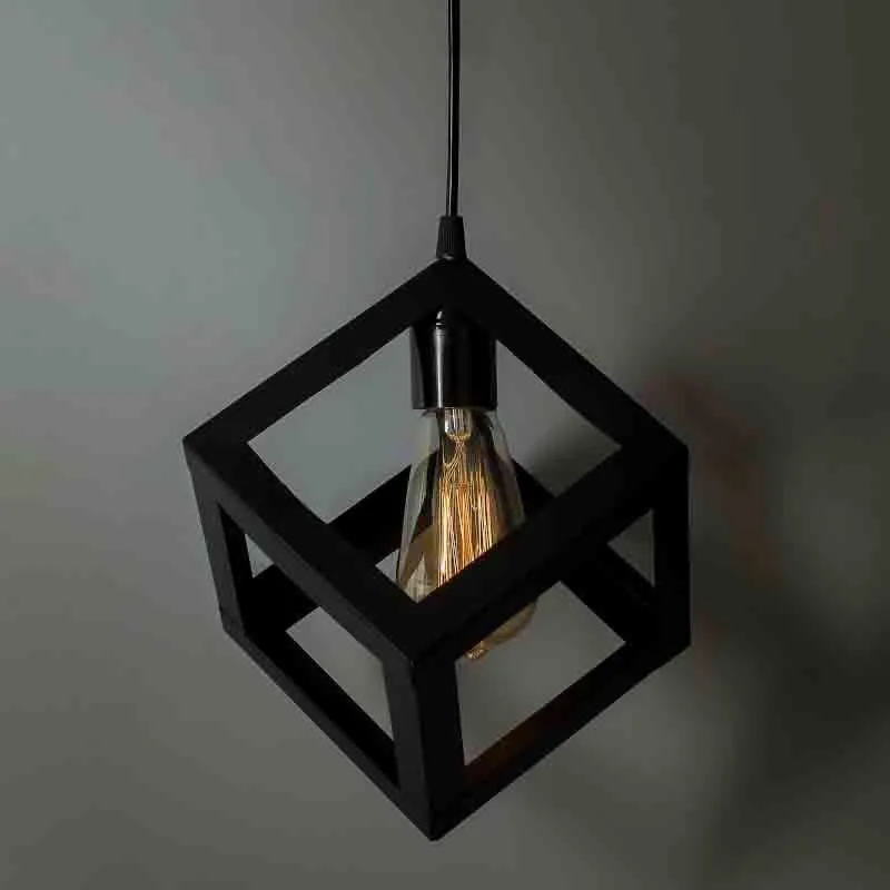 Cube Metal Ceiling Lamp media 3