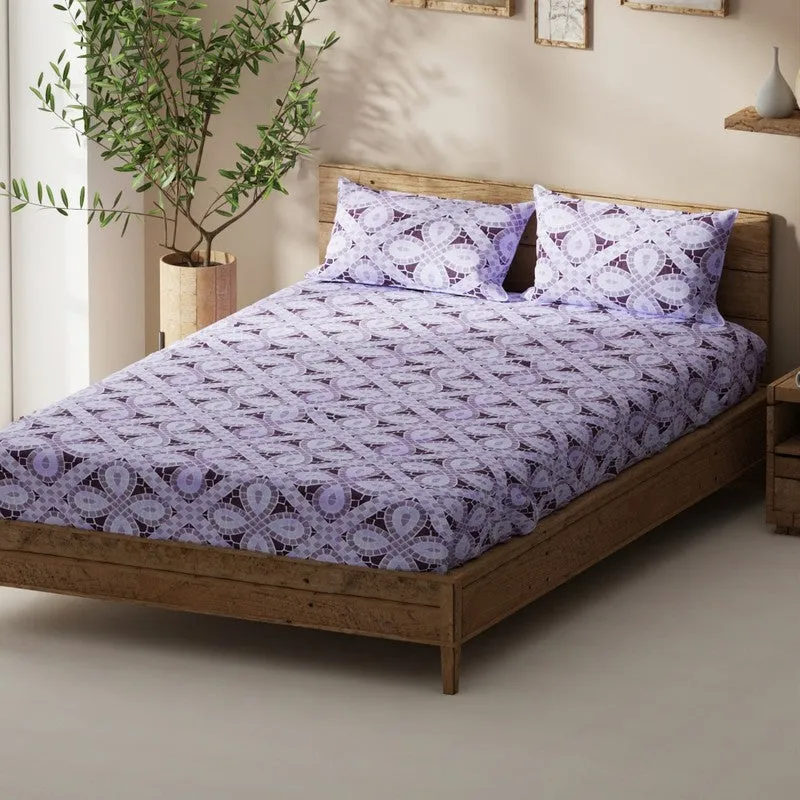 Ylven Bedsheet (Purple) - 115 GSM media 1