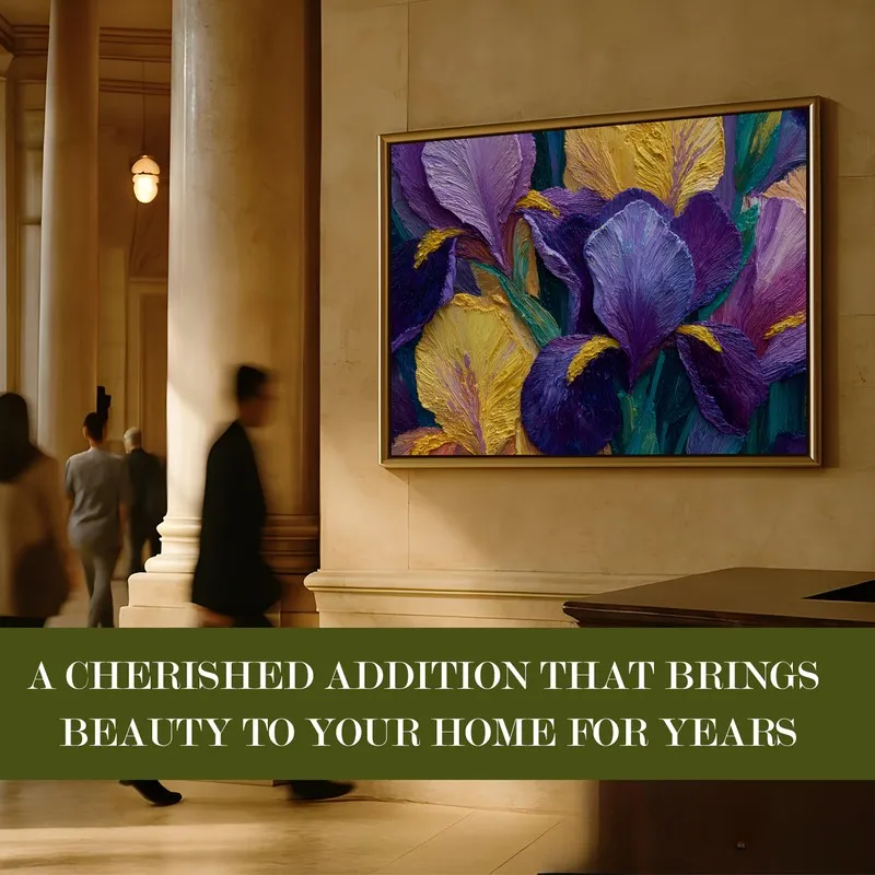 Royal Bloom Canvas Wall Painting With Frame media 7
