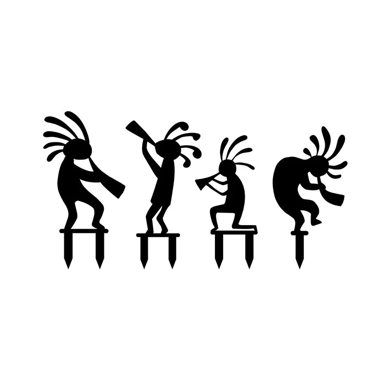 Kokopelli Garden Stake - Set Of Four media 6