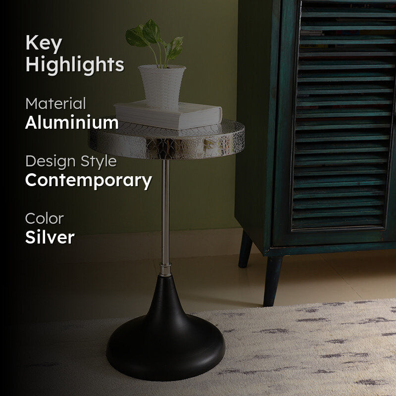 Sinha Side & Bedside Table - Silver media 2