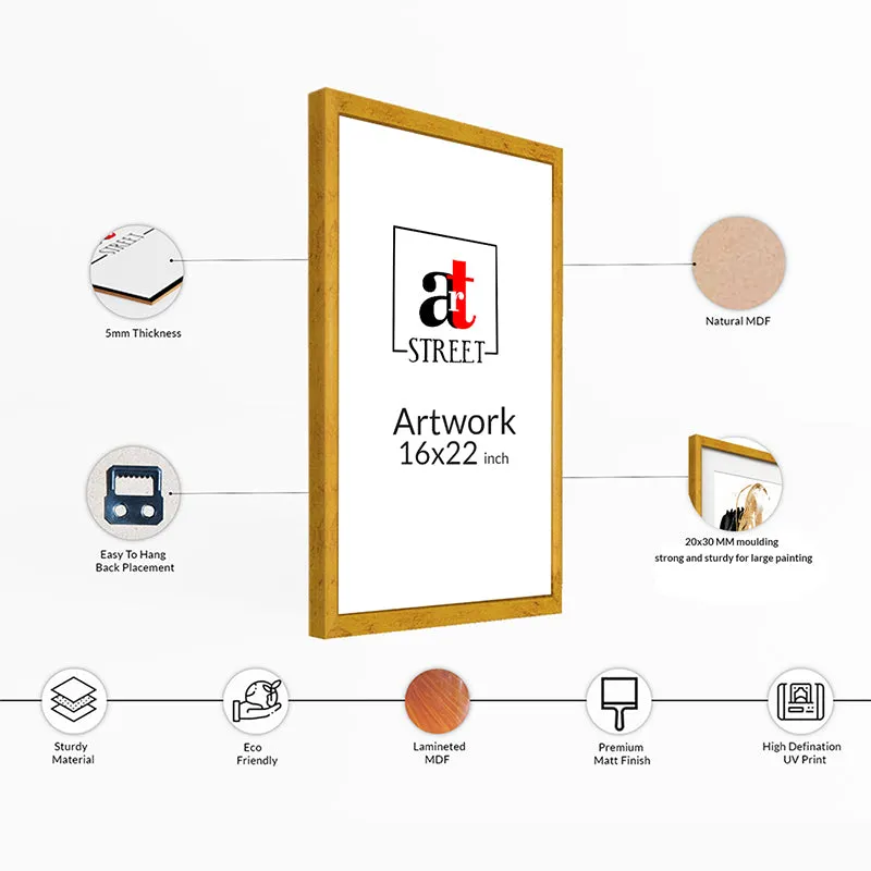 White Lotus Buddha Wall Painting media 6