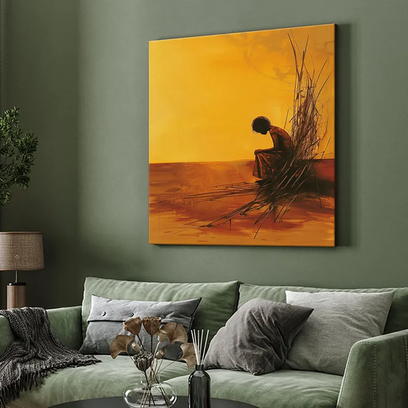 Solitary Reaper Wall Painting media 4
