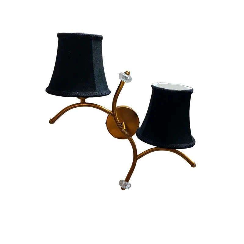 Aurelume Twin Cotton Wall Lamp - Black media 4