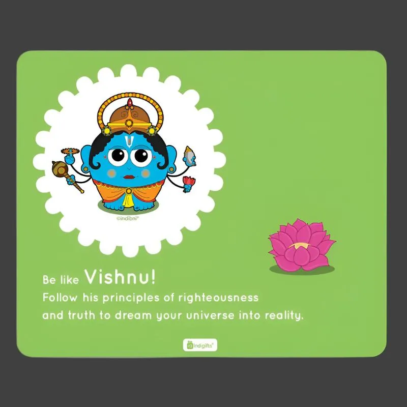 Whimsy Cute Vishnu Mouse Pad media 1