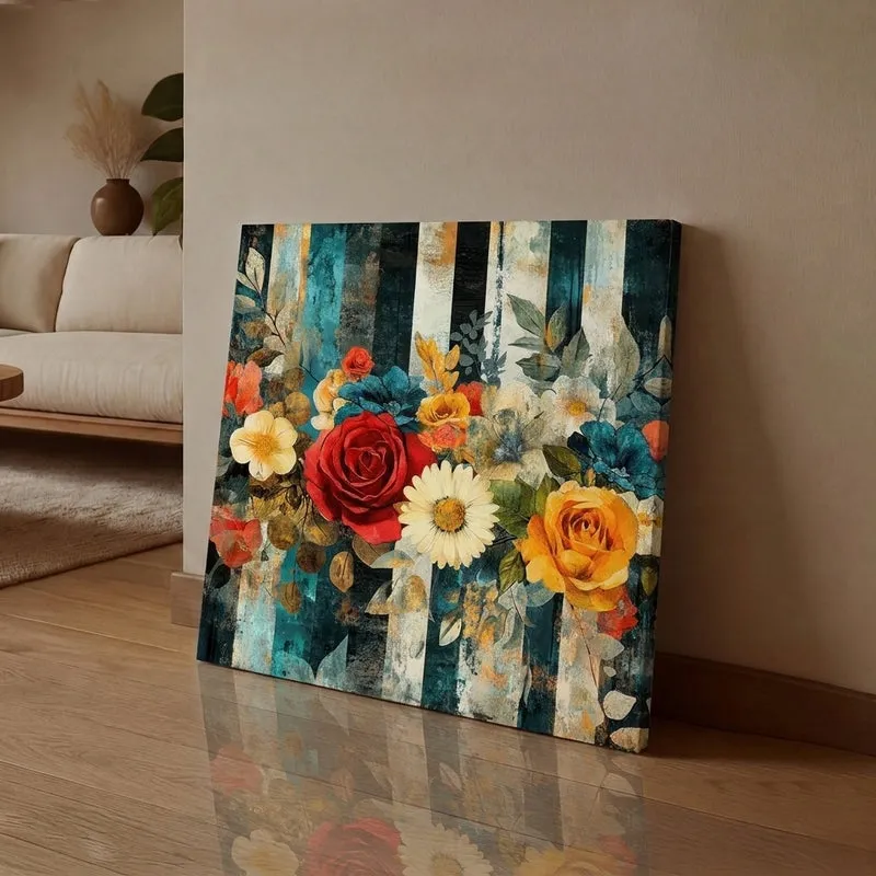 Floral Striations Wall Art media 1