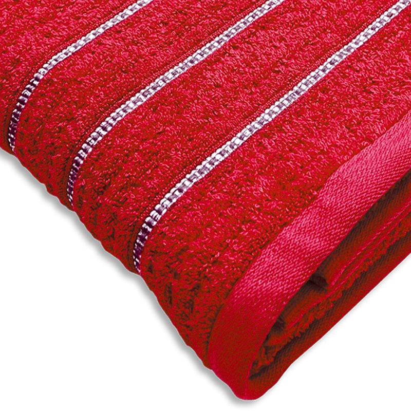 Lisse Cotton Bath Towel - Red media 4