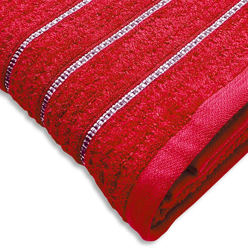 Lisse Cotton Bath Towel - Red media 4