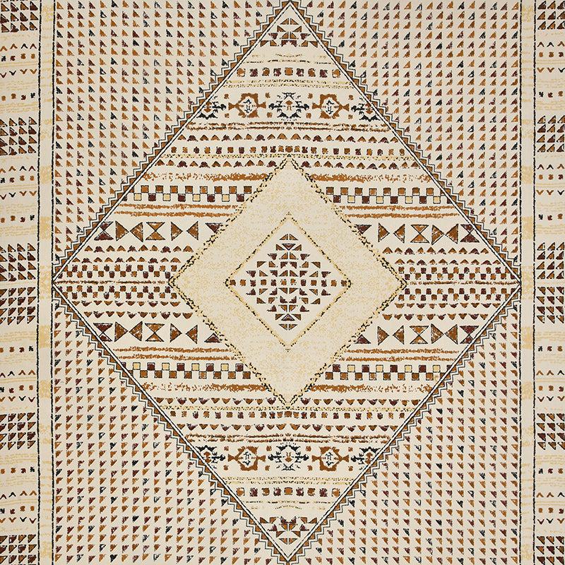 Rajasthani Nights Geometric Cotton Bedsheet (Yellow) - 150 TC media 4