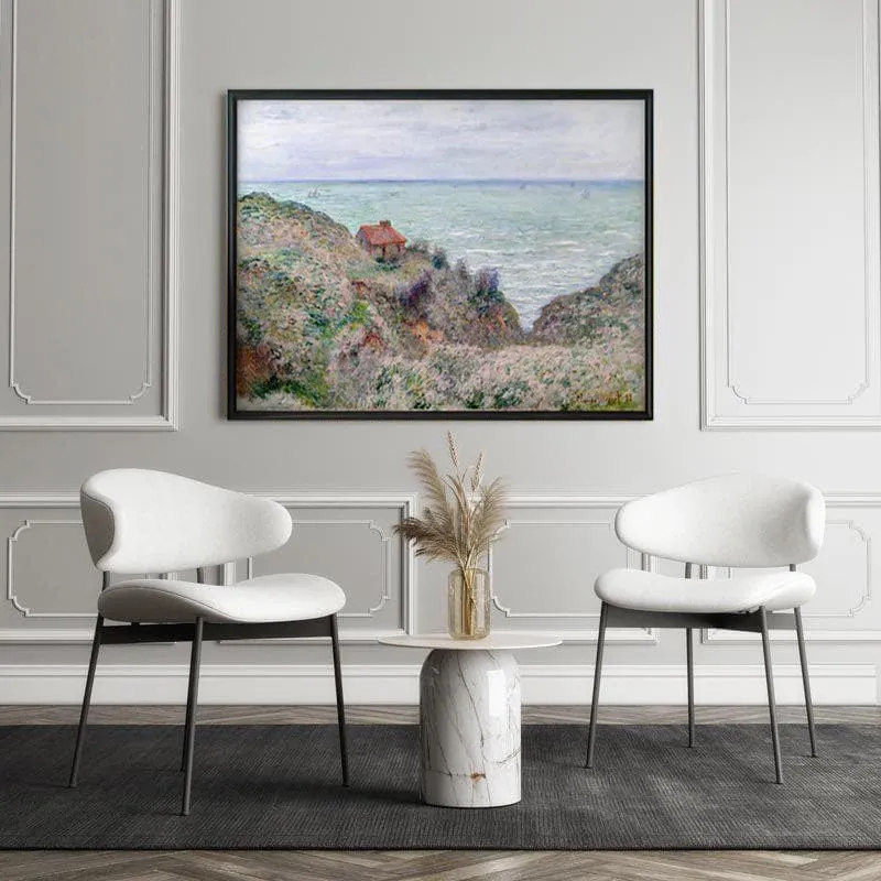 Cabin Of The Customs Watch By Claude Monet - Black Frame media 5