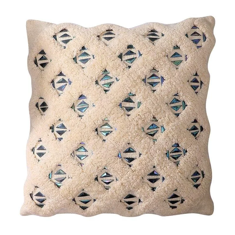 Dreva Tufted Cotton Cushion Cover - Beige media 4