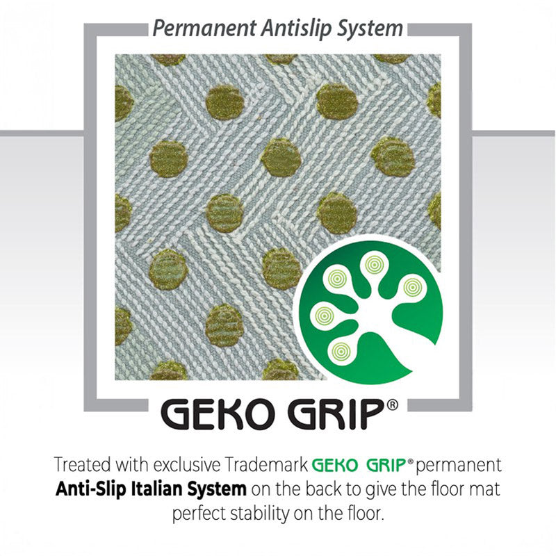 Steplyn Chevron Cotton Bath Mat - Green media 5