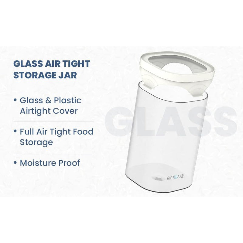 Rioware Fresh Lume Borosilicate Glass Jar (450 mL Each) - Set Of Six media 6