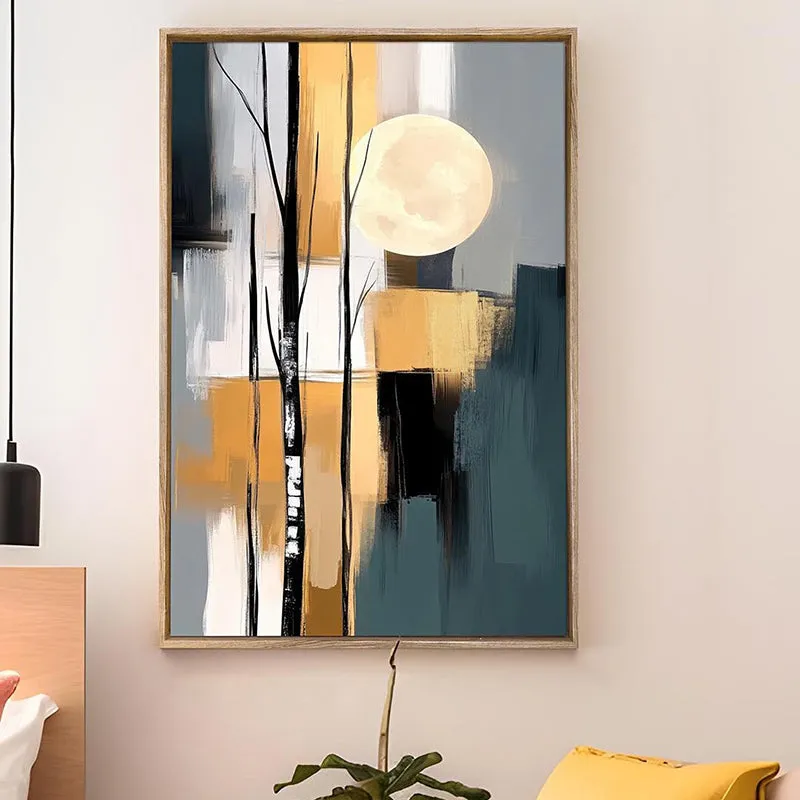 Ethereal Whirl Canvas Abstract Wall Art With Frame media 2