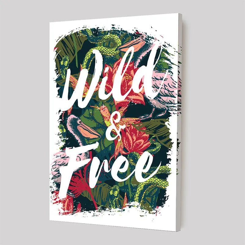 Wild & Free Brushstroke Canvas Wall Art media 3