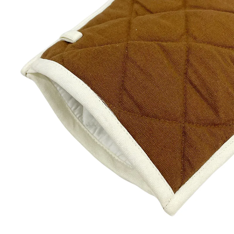 Swayam Teplo Kitchen Gloves (Brown & Yellow) - Set Of Two media 6