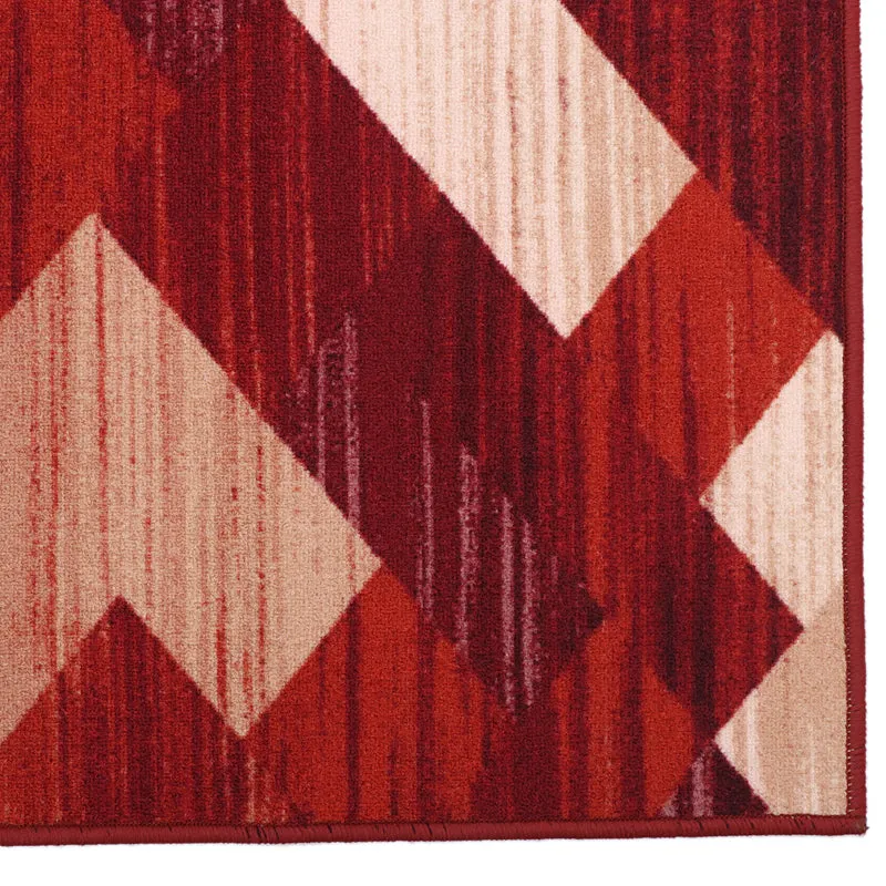 Crimson Geometrica Anti-Skid Carpet media 4