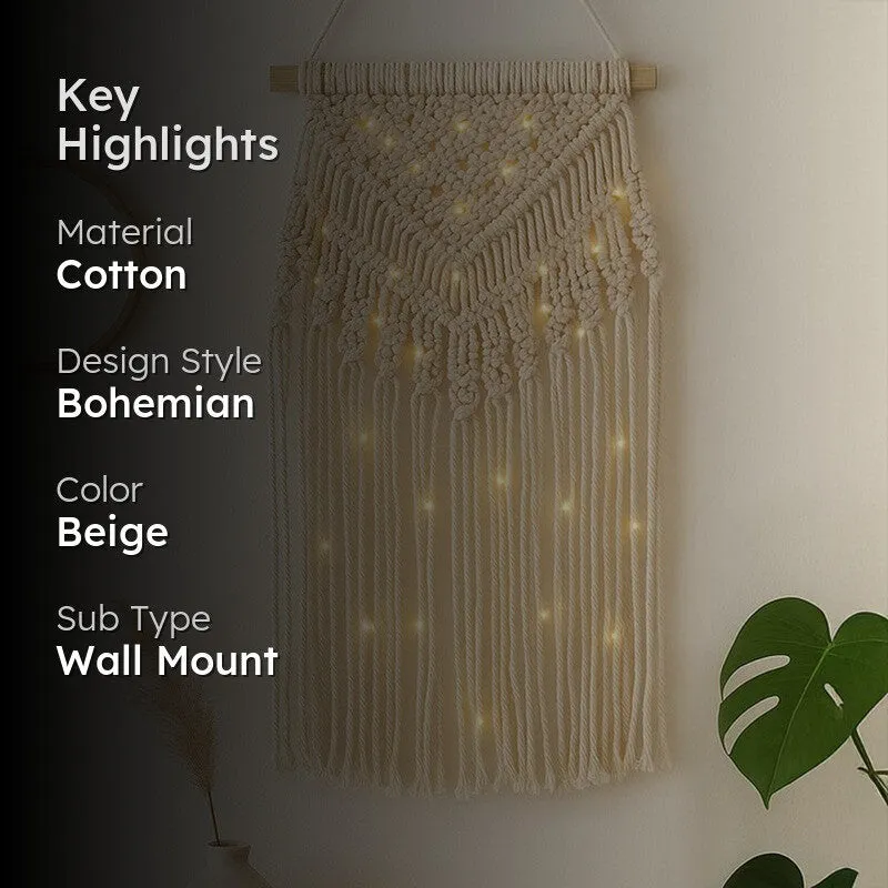 Melle Macrame Cotton Wall Accent media 2