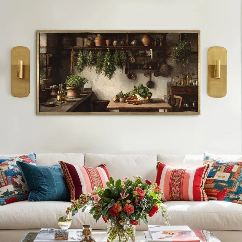 Earthen Comfort Canvas Wall Painting With Frame media 1