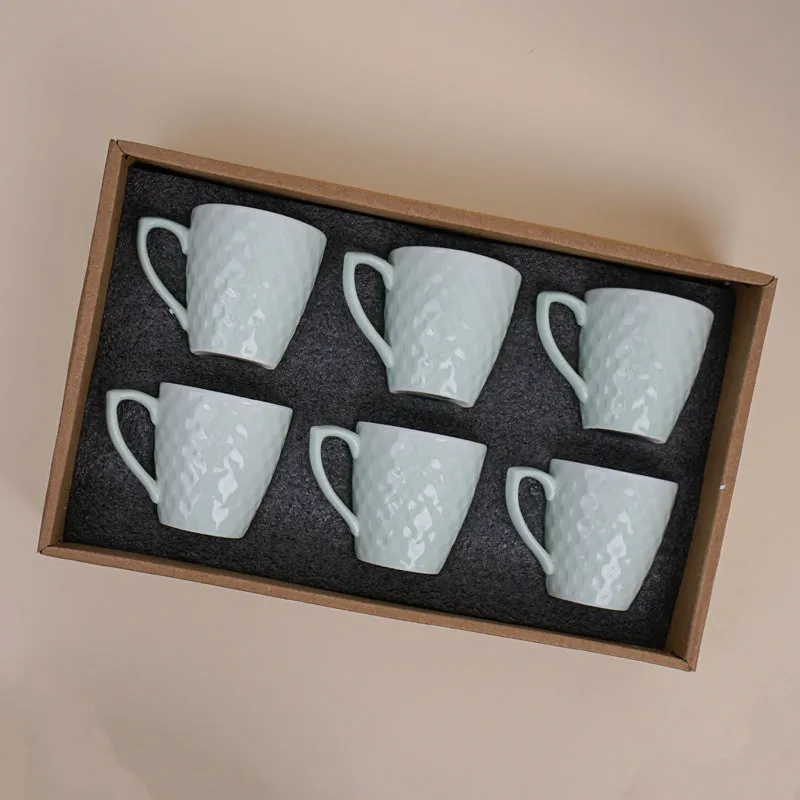 Arviya Porcelain Tea Cup (180 mL Each)/Blue)- Set of Six media 6