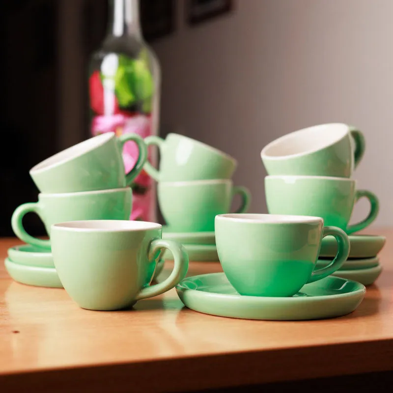 Blush & Brew Cup &Saucer (Mint/100 mL) - Sixteen Piece Set media 3
