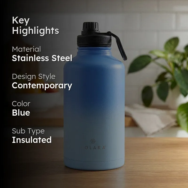 Solara Insulated Stainless Steel Bottle (2000 mL) - Blue media 2