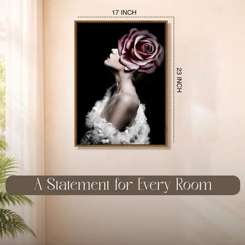 Gulab Nari Canvas Wall Art With Frame media 10