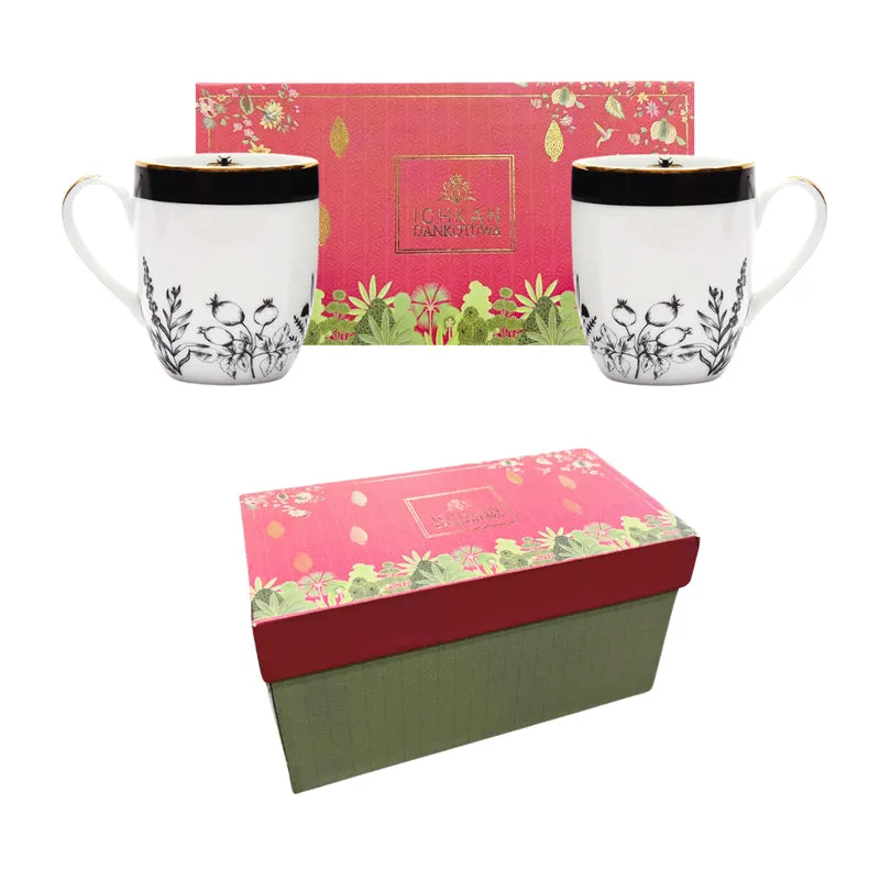 Gilded Bee Coupe 24k Gold Brushed Porcelain Coffee Mug (280 mL Each) - Set Of Two media 8