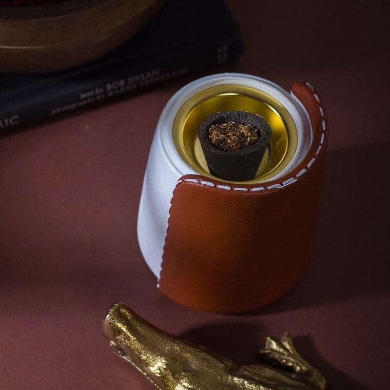 Gareva Resin Dhoop Holder - Orange media 4