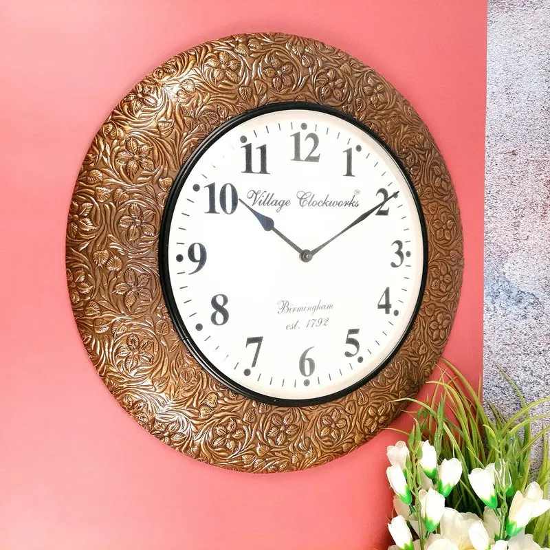 Timeless Harmony Circle Wooden Wall Clock media 5