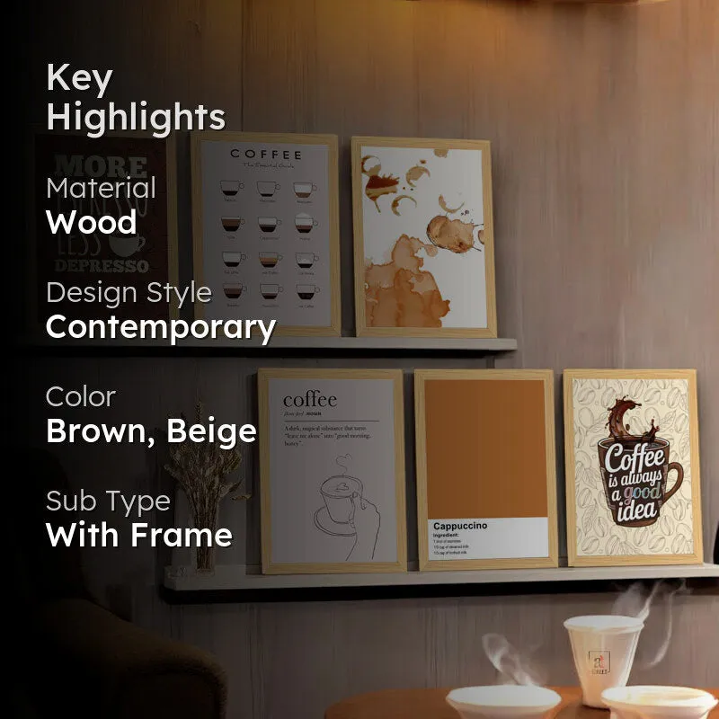 Espresso Wall Art - Set Of Six media 2