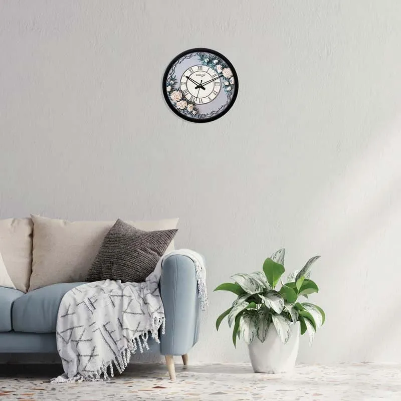 Mystic floral Wall Clock media 1