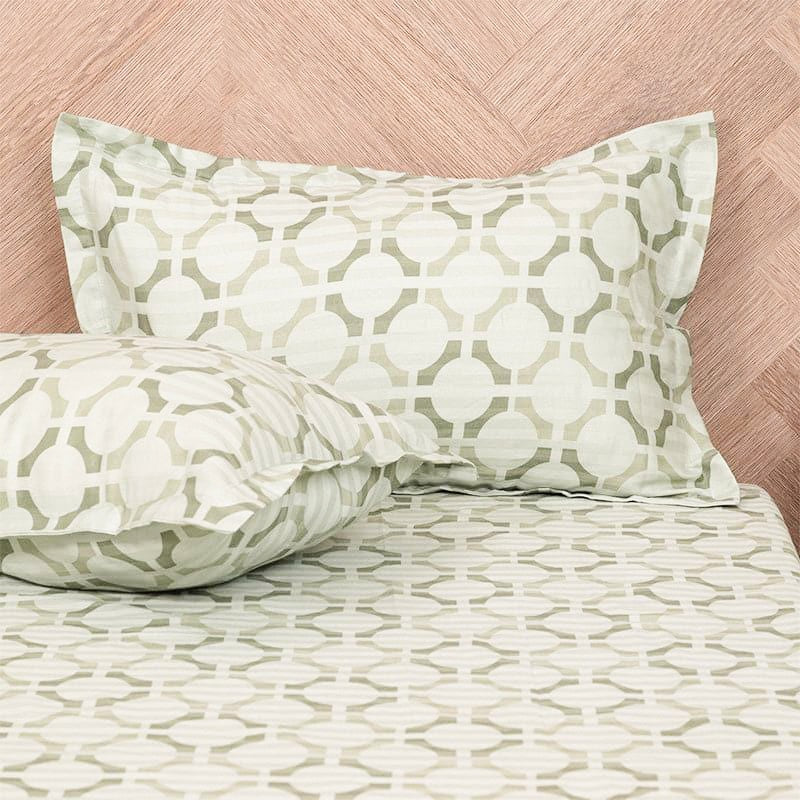 Ulrika Neva Cotton Bedsheet (Green) - 200 TC media 4