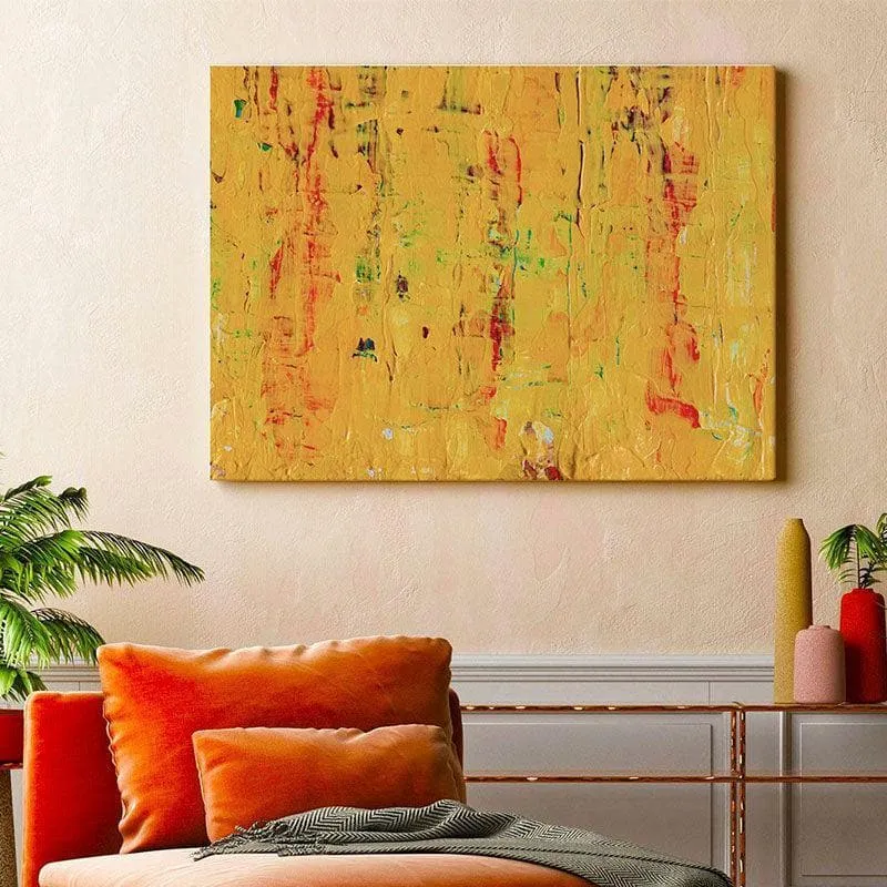 Ray Of Sun Abstract Canvas Painting - Gallery Wrap media 1