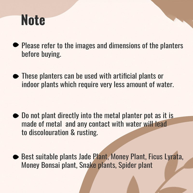 Urban Leaf Metal Planter with Stand - Multicolor media 6