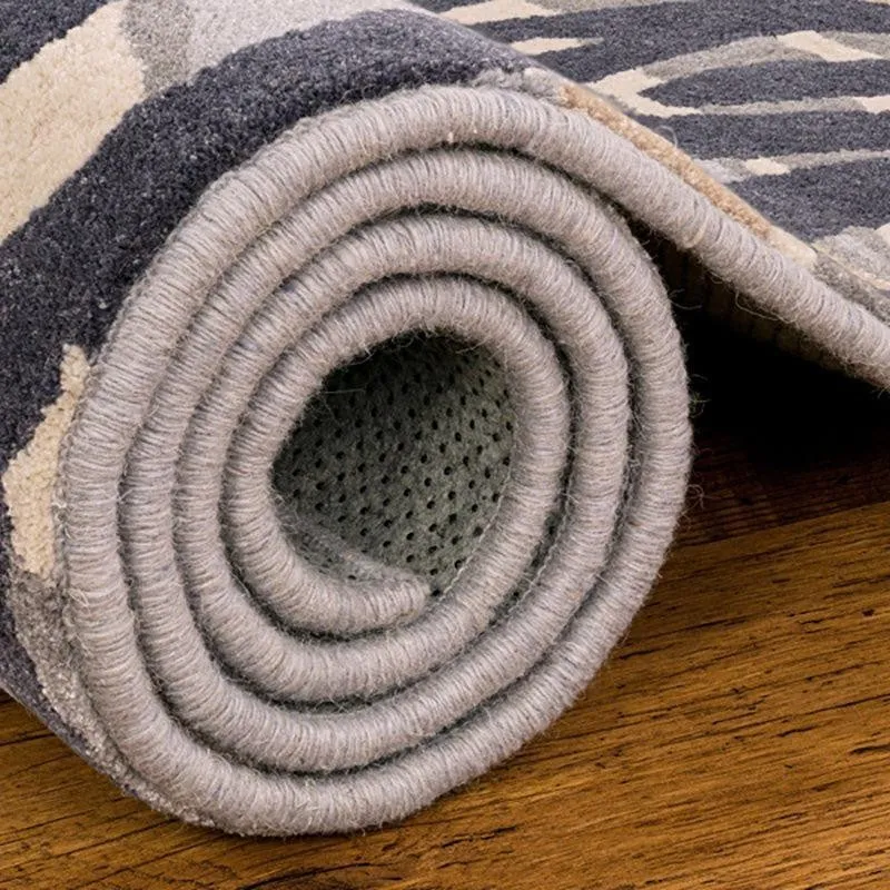 Coral Hand Tufted Dream Abstract Wool & Nylon Carpet - Blue media 7