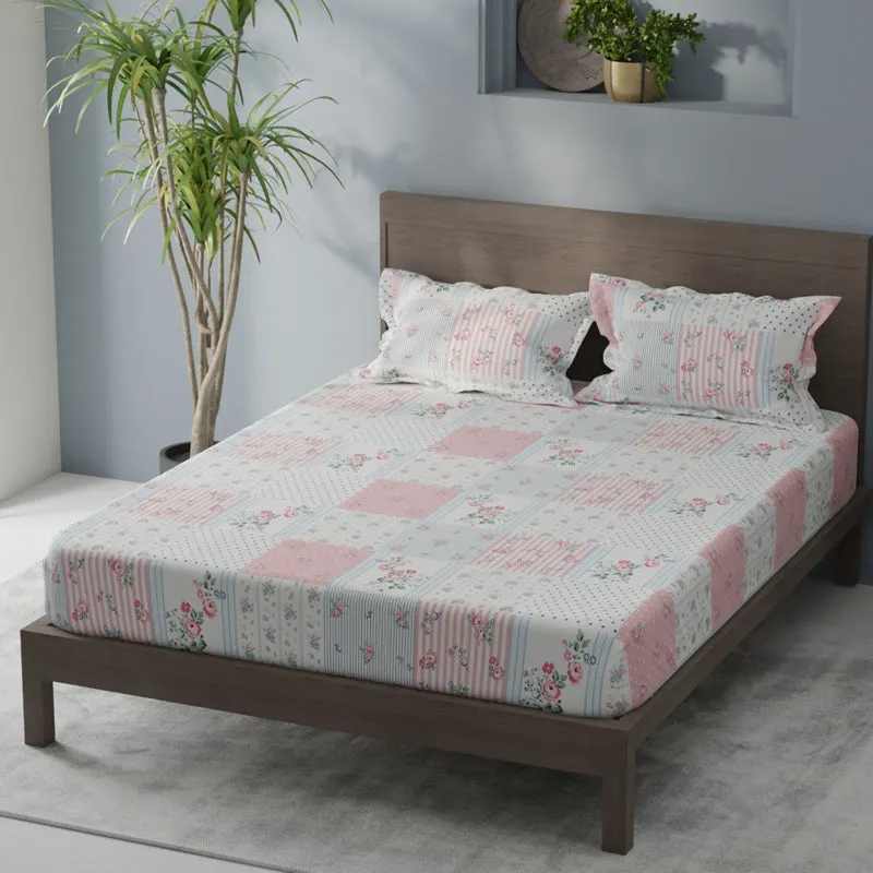 Petal Haven Single Microfiber Bedsheet - 120 GSM media 4