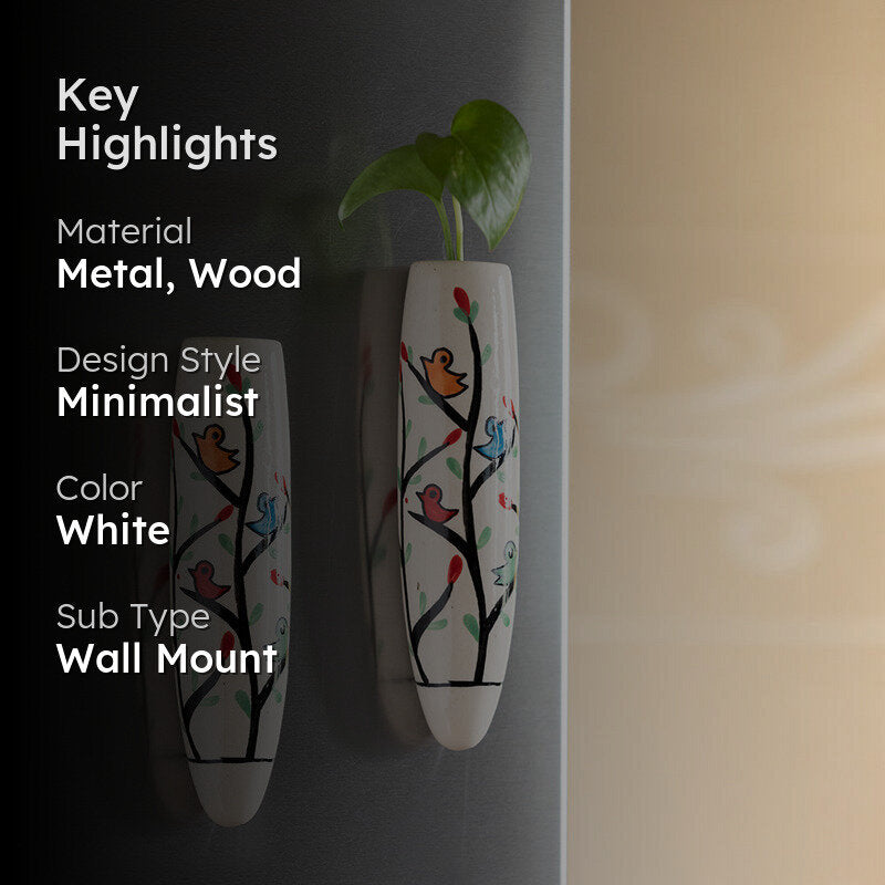 Sparrow Twitter Magnetic Fridge Planter - Set Of Two media 2
