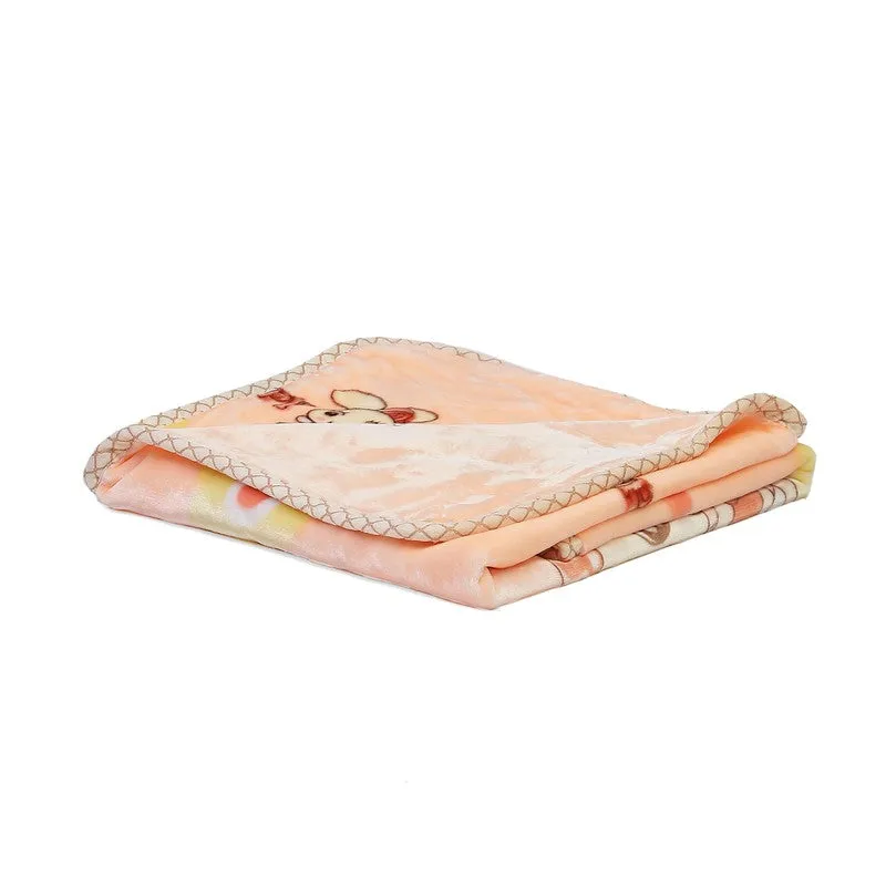 Monte Carlo Bunny Bliss Blanket (Peach) - 550 GSM media 4