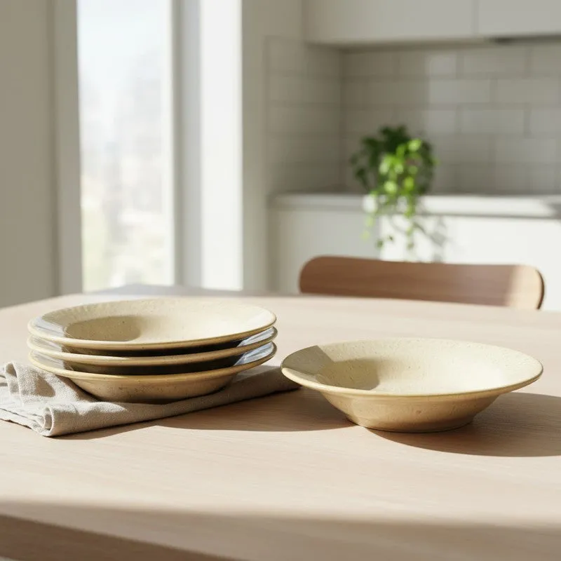 Ceramic Pasta Plate (Yellow) - Set Of Four media 3