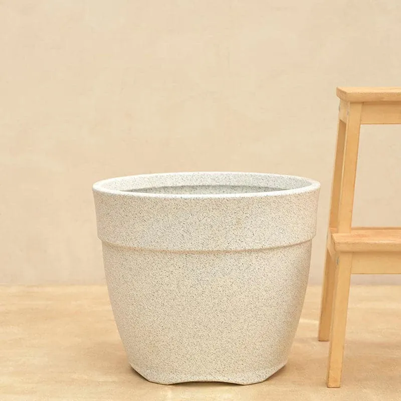 Ugaoo Barca Round Large Planter - White media 6