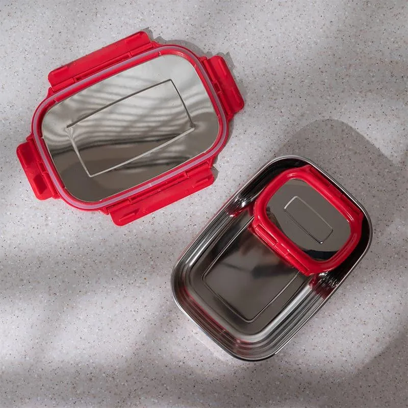 Jungle Holly Red Lunch Box (775/150 mL) - Two Piece Set media 6