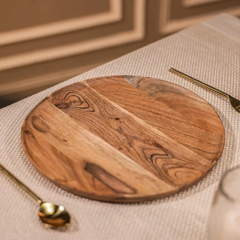 EcoServe Circular Wood Platter media 6